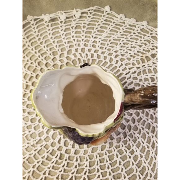 Home Interiors Sonoma Villa Fall Fruit Pitcher Hand Painted Glazed Earthenware - Picture 8 of 12